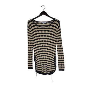 Katherine Barclay Women's Long Sleeves Semi Sheer Tunic Top Size L